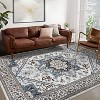 Area Rugs Washable Rug Boho Vintage Rugs Non-Slip Rugs for Living Room Bedroom - 2 of 4