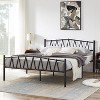 VECELO Full/Queen Metal Platform Bed Frame with Headboard/Footboard, Storage Space Under Bed Frames, No Box Spring Needed, Easy Assembly - image 2 of 4