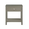 NicBex Modern Nightstand with Single Drawer and Open Lower Shelf Minimalist Bedside Table End Table for Bedroom, Living Room - 2 of 4