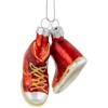 Northlight 2.25" Red and Silver Sneakers Glass Christmas Hanging Ornament - 3 of 4