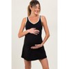 PinkBlush Black Contrast Trim Maternity Romper Dress - 2 of 4