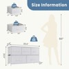 SKRAN Dresser For Bedroom, Storage Drawers, Tall Large Fabric Storage Tower Organizer With Metal Frame Wooden Top For Nursery - 3 of 4