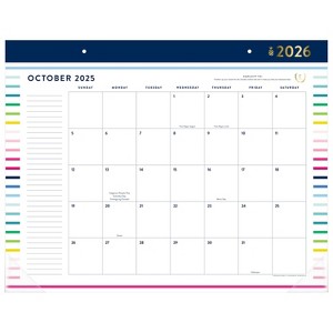 AT-A-GLANCE Emily Ley 2025-2026 22"x17.125" Monthly Desk Pad Happy Stripe - 1 of 4