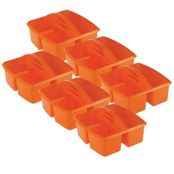 Romanoff Small Utility Caddy, Orange, Pack of 6