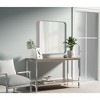 Elegant Lighting Contour Metal Square Mirror 24x24 in Silver - 3 of 4