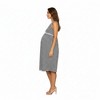 Anna-Kaci Women’s Maternity Sleeveless Stripe Midi Dress with Soft Stretch Knit Fabric and Flattering Empire Waist - 4 of 4