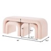 Kumasinova Set of 3 U-Shaped Ottoman, 44"+ 2x16.5" Ottomans, Modern Teddy Ottoman Bench, Versatile Bed Bench & Sofa Footrest, No Assembly Required - 4 of 4