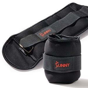 Sunny Health & Fitness Ankle Weights 1-5 Pound (Pair) - 1 of 4