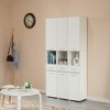 Basicwise 71.5" Corner Shelf Floor Cabinet with 2 Doors, 1 Drawer, Linen Tower Cabinet, Perfect for Bathroom, Living Room, Kitchen or Home Office - 4 of 4