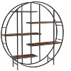 BRINJOY Round 5 Tier Metal Plant, Bookcase Storage Shelf, Balcony Garden Balcony Display Shelf - 3 of 4