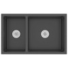 vidaXL Kitchen Sink Black Stainless Steel - 3 of 4