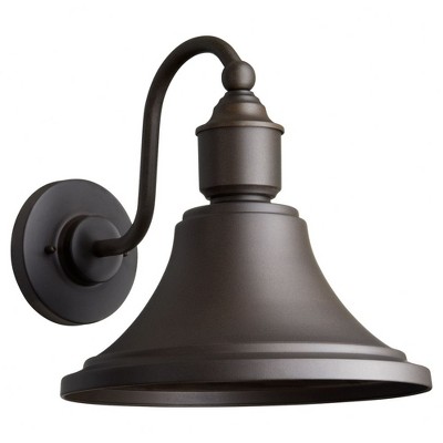 Quorum Lighting Industrial 1 - Light Wall Light in  Oiled Bronze