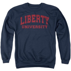 Men's Liberty University Block University Font Crewneck Sweatshirt - 1 of 4