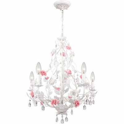 Crystorama Lighting Lola 5 - Light Chandelier in  Wet White