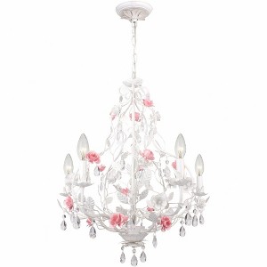 Crystorama Lighting Lola 5 - Light Chandelier in  Wet White - 1 of 3