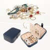Unique Bargains Travel Portable PU Leather Jewelry Box for Women's Gifts for Earring Necklace - 2 of 4