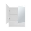 GlasFlength Decorative Wall Mirrors Wall Art Bathroom Decor Cabinet Open Storage Cabinet Mirrors for Bathroom Wall, White, 5.9"*19.7"*23.3" - 4 of 4
