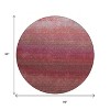 Red And Blush Ombre Washable Indoor Outdoor Area Rug - 3 of 4