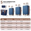 5-Piece Hardside Luggage Set, Expandable Spinner Wheels Suitcases with Duffel & Toiletry Bag (20"+24"+28") - ModernLuxe - 3 of 4