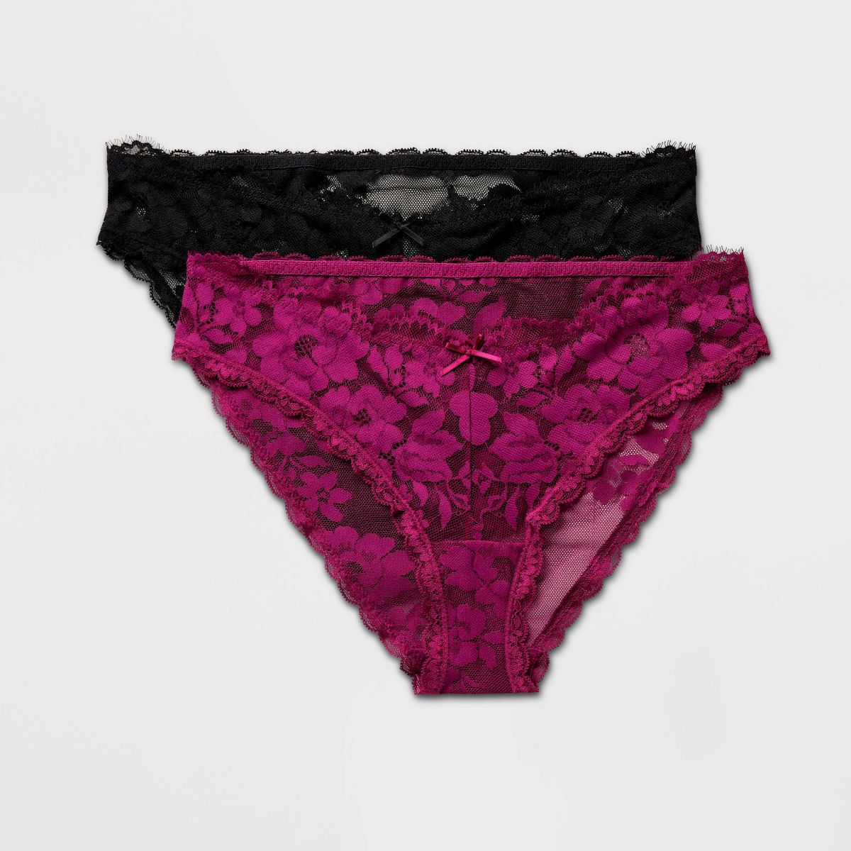 Women's 2pk Lace Bikini Underwear - Auden™