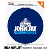 John Jay College of Criminal Justice Bloodhounds Logo Automotive Car Window Locker Circle Bumper Sticker - 3 of 4