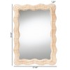 bali & pari Hasana Bohemian Natural Scallop Rattan Accent Wall Mirror - 4 of 4