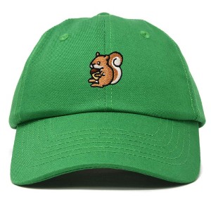 Dalix Squirrel Embroidered Cotton Dad Hat Casual Adjustable Baseball Cap for Nature and Animal Lovers Womens - 1 of 4