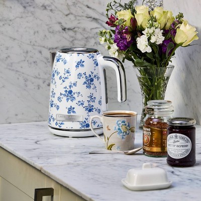 Laura Ashley China Rose Stainless Steel Electric Jug Kettle