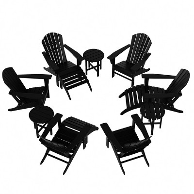 WestinTrends Dylan HDPE Outdoor Patio Adirondack Chair (12-Piece Set)