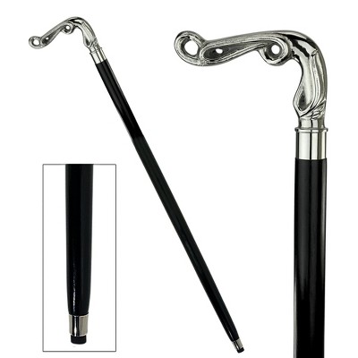 Design Toscano Empress Collection: Art Nouveau Swag Solid Hardwood Walking Stick