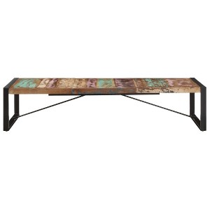 vidaXL Coffee Table Multicolour Reclaimed Wood Large Durable - 1 of 4