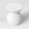 Severna Ceramic Accent Table White - Threshold™: Modern Bell-Shaped, No Assembly Required - 3 of 4