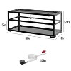 REPTI ZOO 30"×12"×12" Water-Land Ecological Turtle Tank, Aquatic Turtle Aquarium Terrarium  with Drainage System and Basking Platform（18 Gallon） - 4 of 4