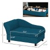 Pet Sofa Bed for Small And Medium Dogs with Hidden Storage,Tufted Cushion,Raised Dog Couch–LAOTIES - 2 of 4