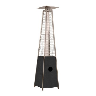 Glass Tube Outdoor Patio Heater Hammered Silver - AZ Patio Heaters