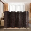 BestMassage 4/6/8 Panel Room Divider Privacy Screen Woven Room Divider Wall - 2 of 4