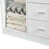 Keloyid 55.12 in. W White Tower System Modular 4 -Shelf Wood Closet System with 8 Drawers - 3 of 4