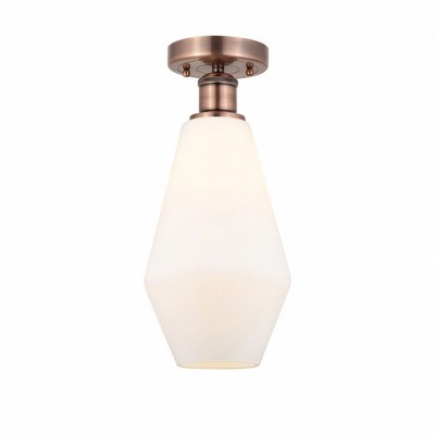 Cindyrella - 1 Light Semi-Flush Mount In Nautiical Style-14.75 Inches Tall and 7 Inches Wide