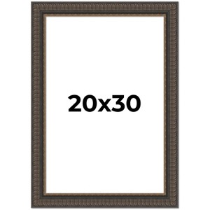 PosterPalooza | Museum Brown Picture Frame - UV Acrylic, Foam Board Backing, Hanging Hardware - 1 of 4