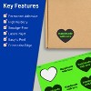 Avery Neon Green Paper Labels, 2-9/32" x 1-27/32" Heart - 2 of 4