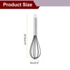 Unique Bargains Silicone Stainless Steel Non-Stick Coated Heat-Resistant Whisk 5 Pcs - 2 of 4