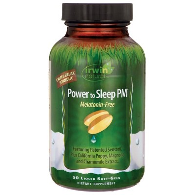 Irwin Naturals Power to Sleep Pm Melatonin-Free 50 Softgels.