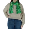 CTM Women's St. Patrick's Day Clover Print Holiday Lightweight Scarf - 3 of 4