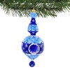 Sbk Gifts Holiday 10.0 Inch Turquoise Floral Drop Ornament Blue Flow Flowers Tree Ornaments - 2 of 3