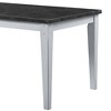 Acme Furniture 64" Lanton Dining Table Marble Antique White Finish - 4 of 4