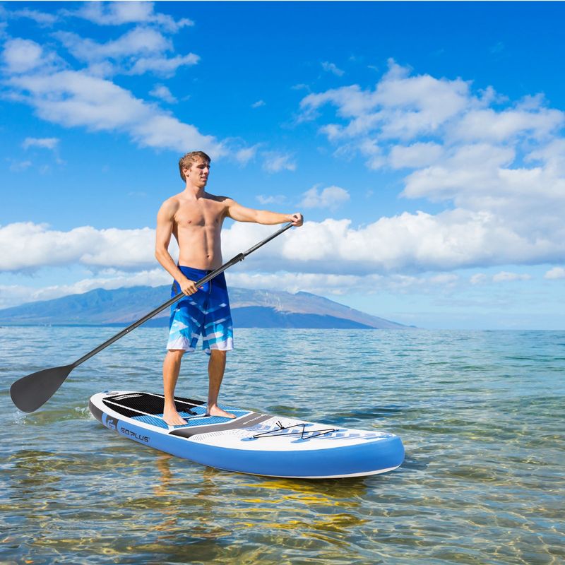Costway 10'5'' Inflatable Stand Up Paddle Board SUP with Carrying Bag Aluminum Paddle, 2 of 11