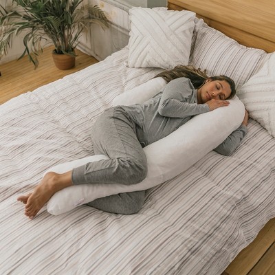 Medium/Large White Memory Foam Therapeutic Body Pillow