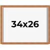 PosterPalooza | Flat Brown Picture Frame - UV Acrylic, Backing Board, Hanging Hardware Included - 2 of 4