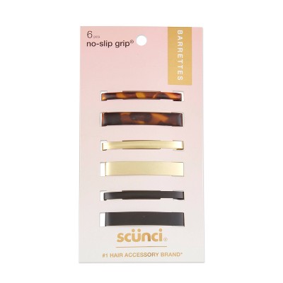 Scunci Basic New Shaped Snap Hair Clips - Neutral - 8ct : Target