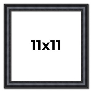 PosterPalooza | Square Linear Black Picture Frame - UV Acrylic, Foam Board Backing, Hanging Hardware - 1 of 4